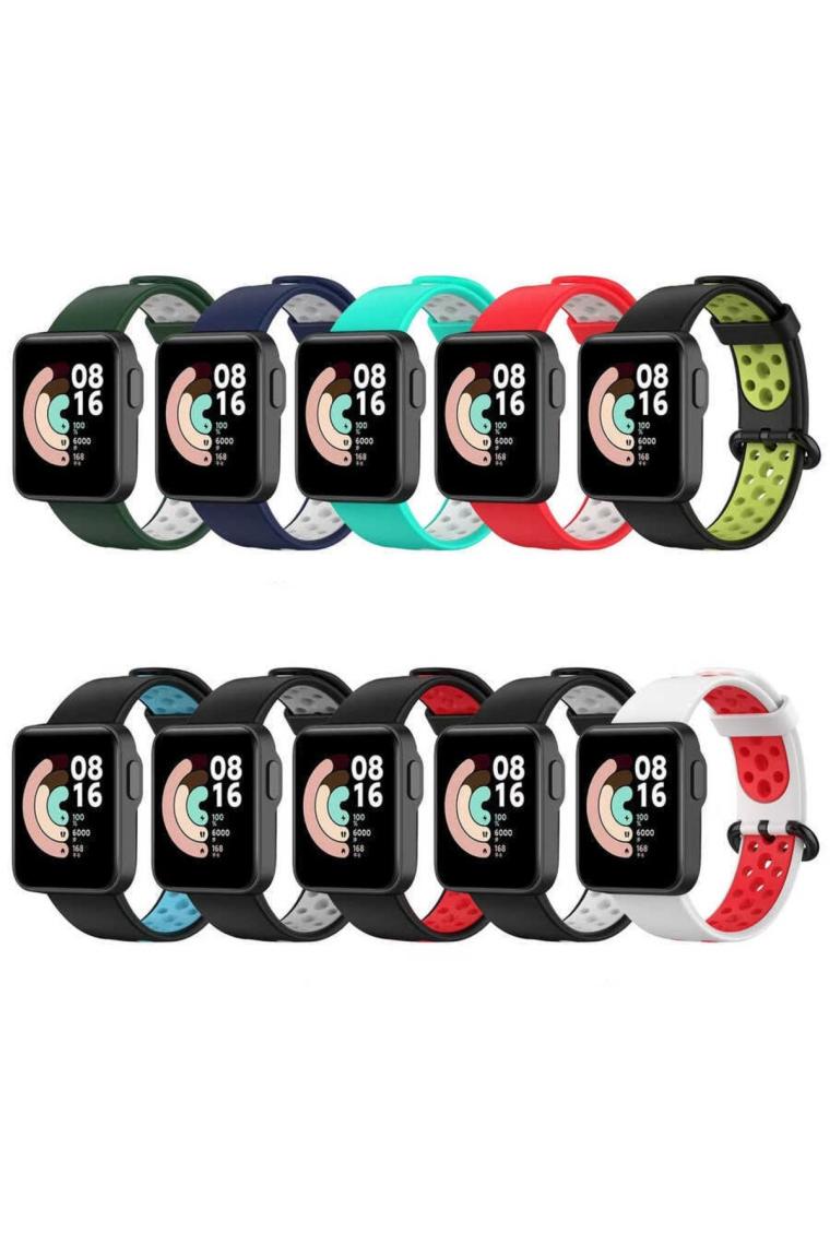 Heptek İletişim Heptek İletişimXiaomi Redmi Watch 2 Lite Krd-02 Uyumlu Kordon   - Siyah-Beyaz