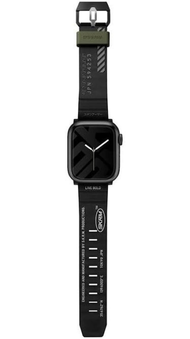 Skinarma Watch Ultra Saat Kordonu 49MM Kordon Shokkustrap Kayış Siyah