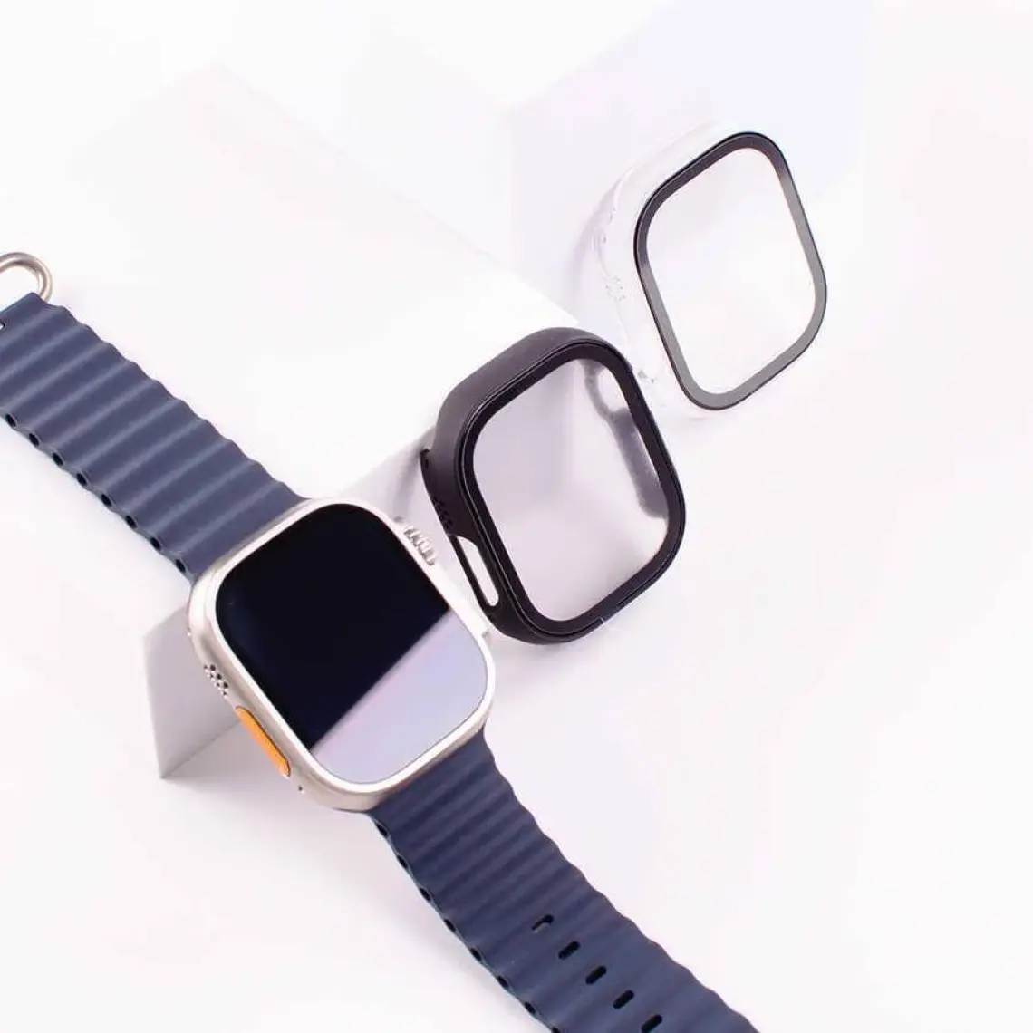 Fogy Apple Watch 7 45MM Uyumlu Kasa ve Ekran Koruyucu 360 Tam Koruma Kılıf