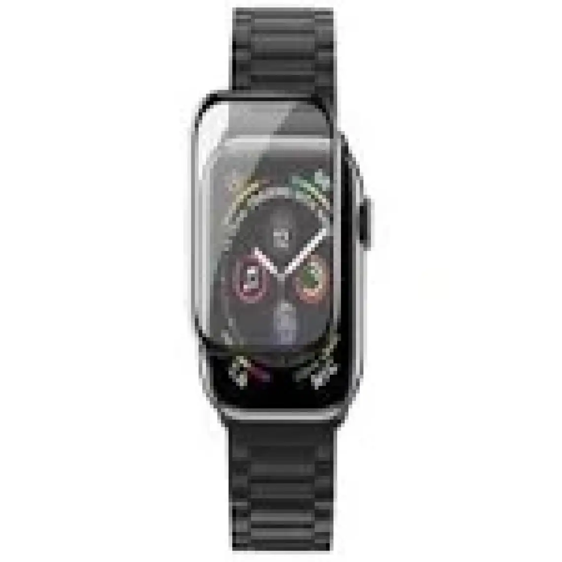 Microcase Apple Watch Uyumlu Se 44 mm Tam Kaplayan Kavisli Ekran Koruyucu 3D Pet Film Siyah