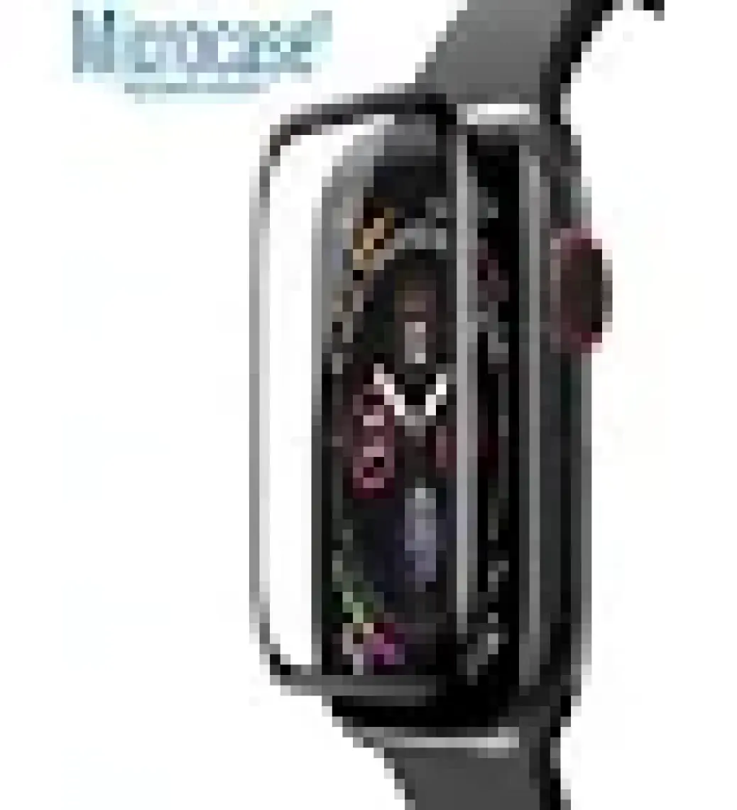 Microcase Apple Watch Uyumlu Se 44 mm Tam Kaplayan Kavisli Ekran Koruyucu 3D Pet Film Siyah
