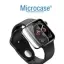 Microcase Apple Watch Uyumlu Se 44 mm Tam Kaplayan Kavisli Ekran Koruyucu 3D Pet Film Siyah