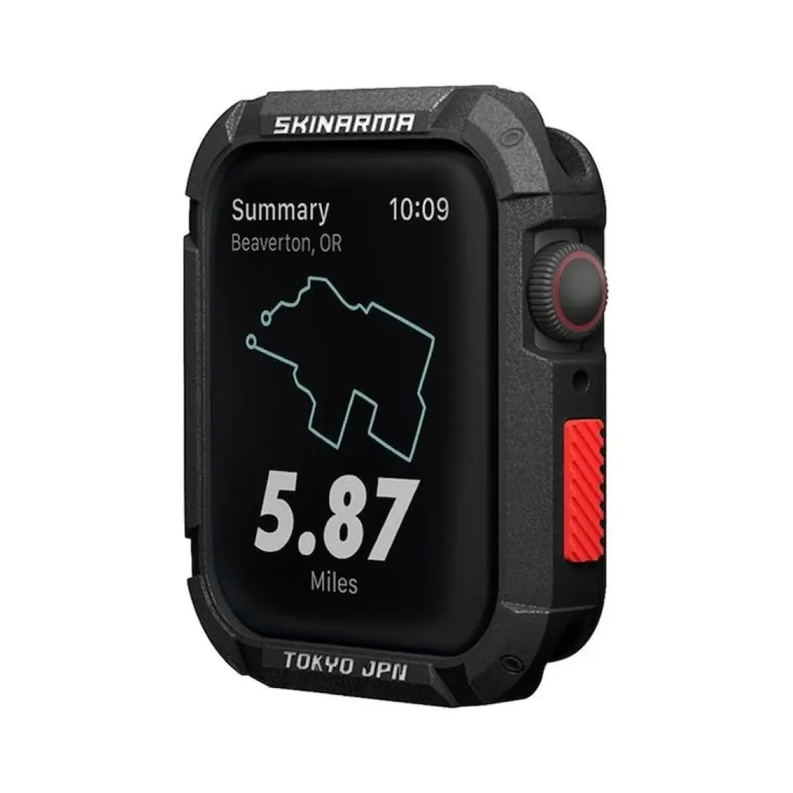 Skinarma Watch 7 45MM Skinarma Kurono Buzlu Tasarım Sert Pc Kasa Koruyucu Siyah