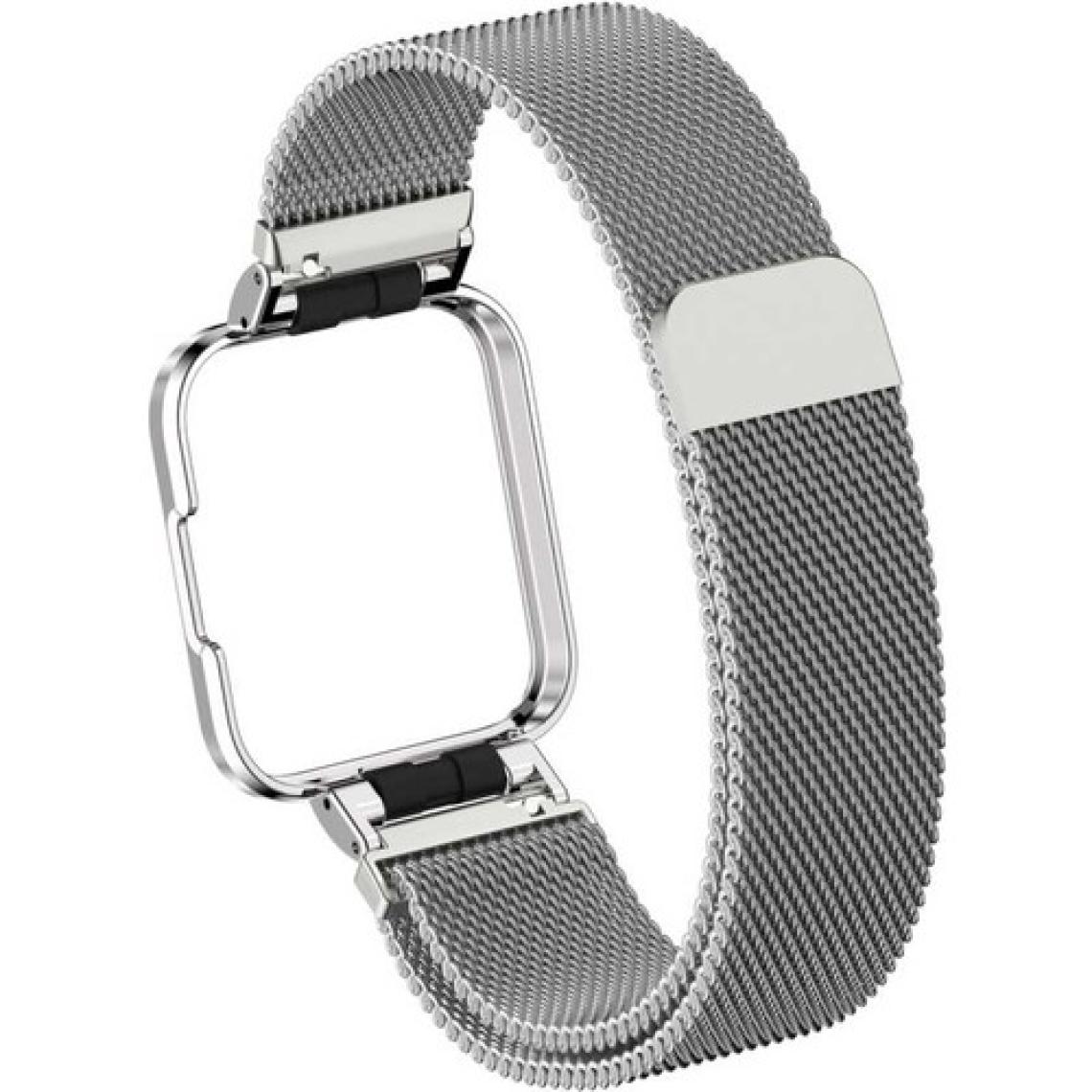 Xiaomi Mi Watch Lite Kasa Korumalı Metal Çerçeve Tasarım Metal Hasır Kordon