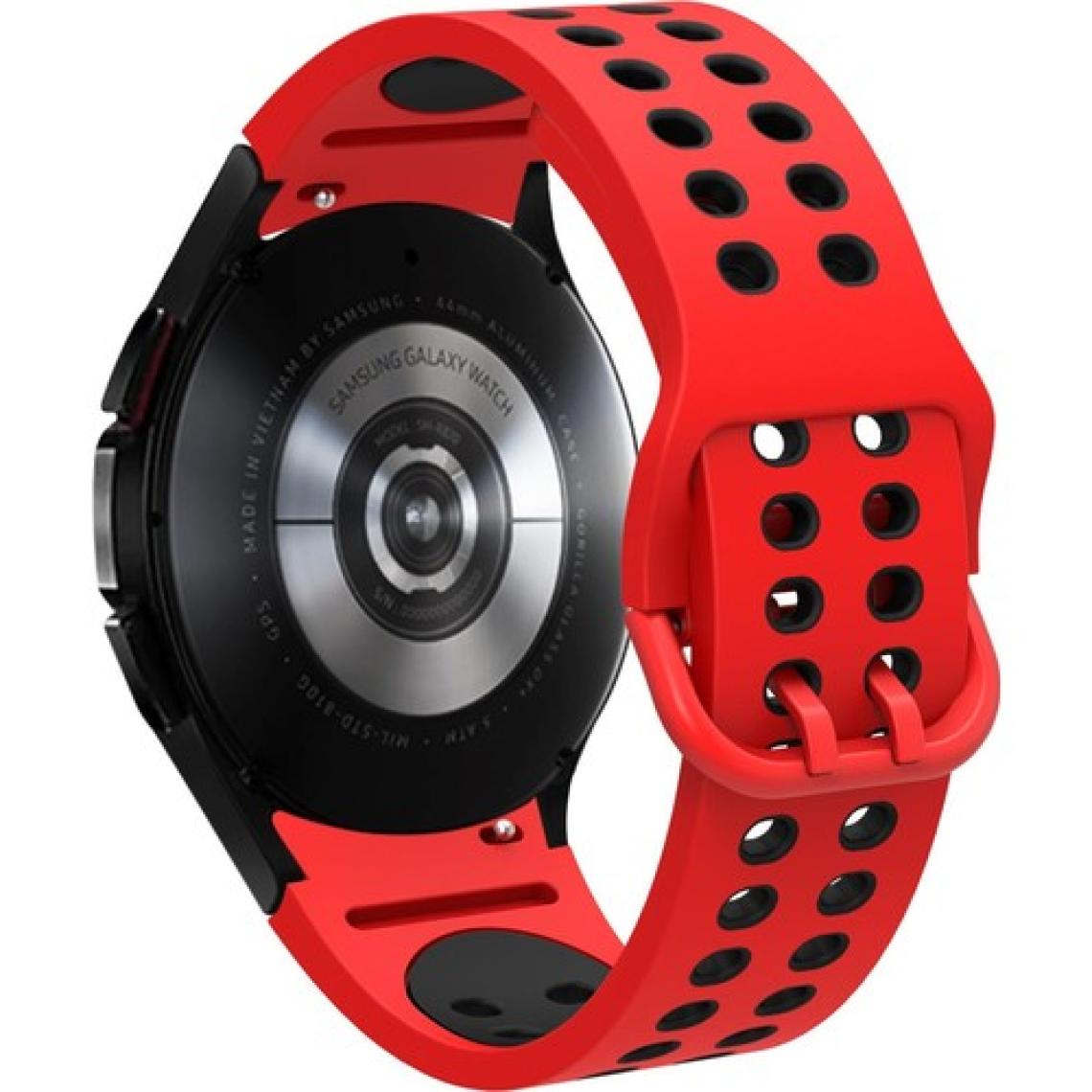 AktarMobile Samsung Galaxy Watch 5 40 / 44 mm Delikli Silikon Kordon Tam Uyumlu Pim Tasarımı Renkli Spor Kayış