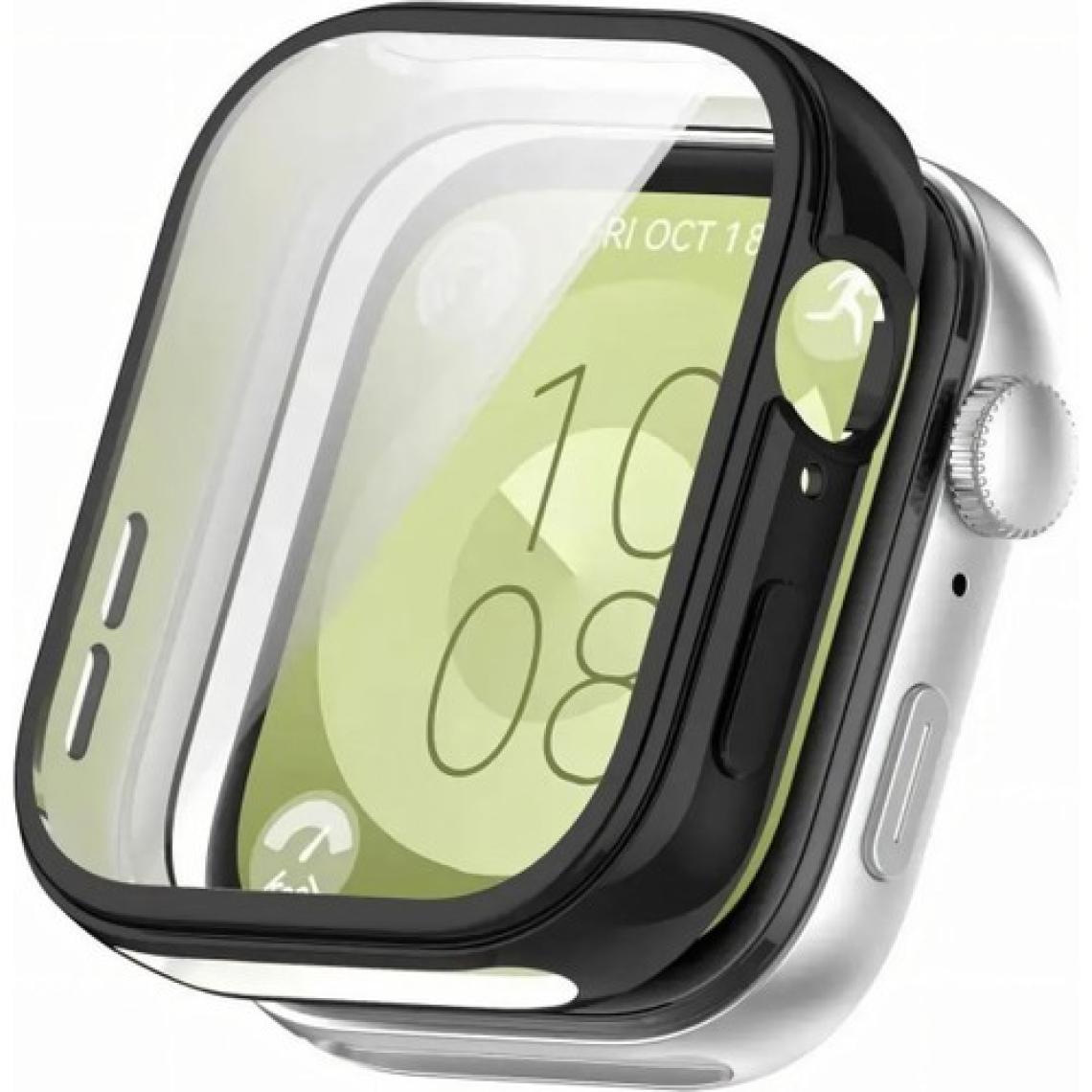 Fibaks Huawei Watch Fit 3 Yumuşak Silikom Kasa ve Ekran Koruyucu 360 Tam Koruma Kapak