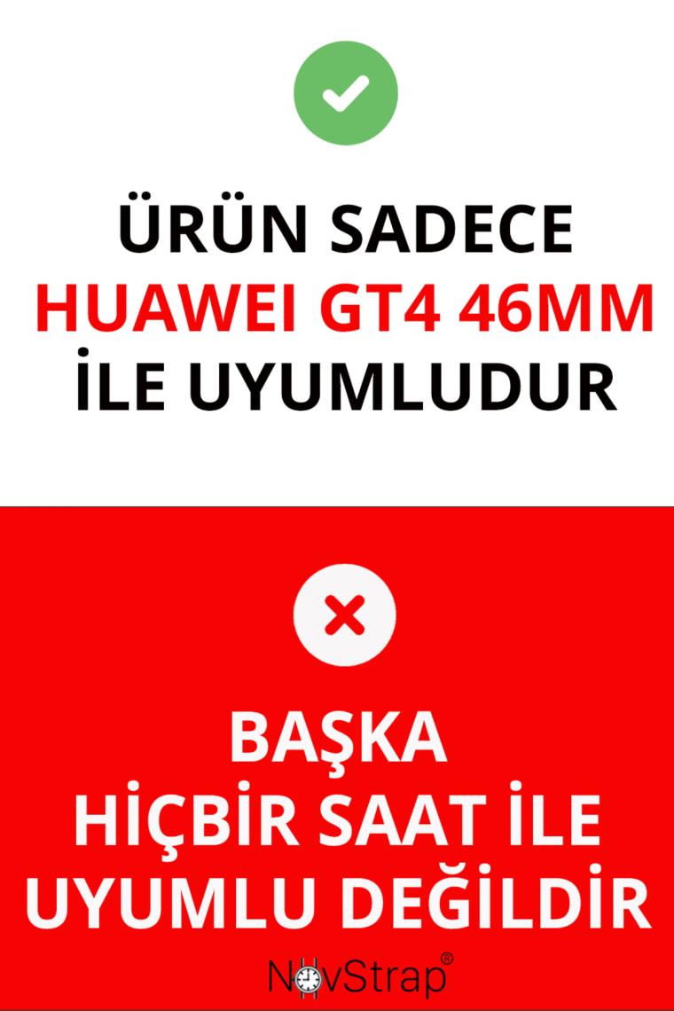 Novstrap Huawei Watch Gt4 46MM ile Uyumlu Ekran Koruyucu Temperli Cam Kasa Koruyucu Sayısal Kadranlı