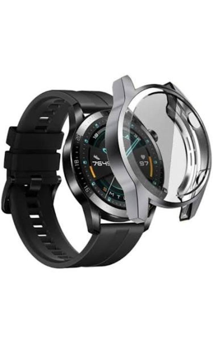 Ally Huawei Watch GT 2 46 mm 360 Koruma Ultra İnce Silikon Kılıf AL-31650 - Gold