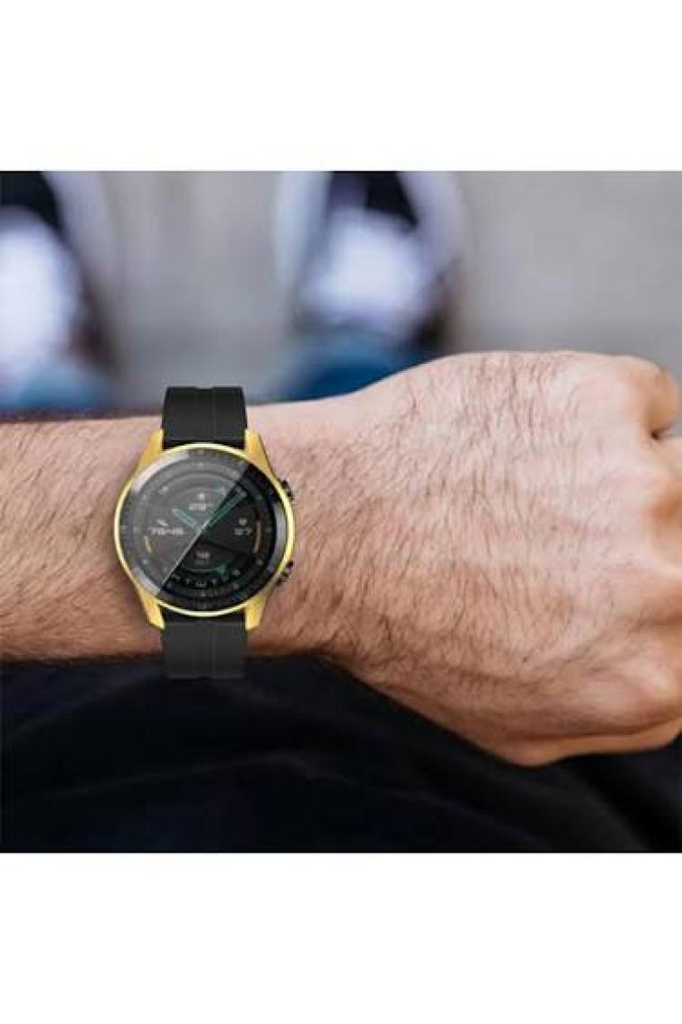 Ally Huawei Watch GT 2 46 mm 360 Koruma Ultra İnce Silikon Kılıf AL-31650 - Gold