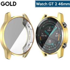 Ally Huawei Watch GT 2 46 mm 360 Koruma Ultra İnce Silikon Kılıf AL-31650 - Gold