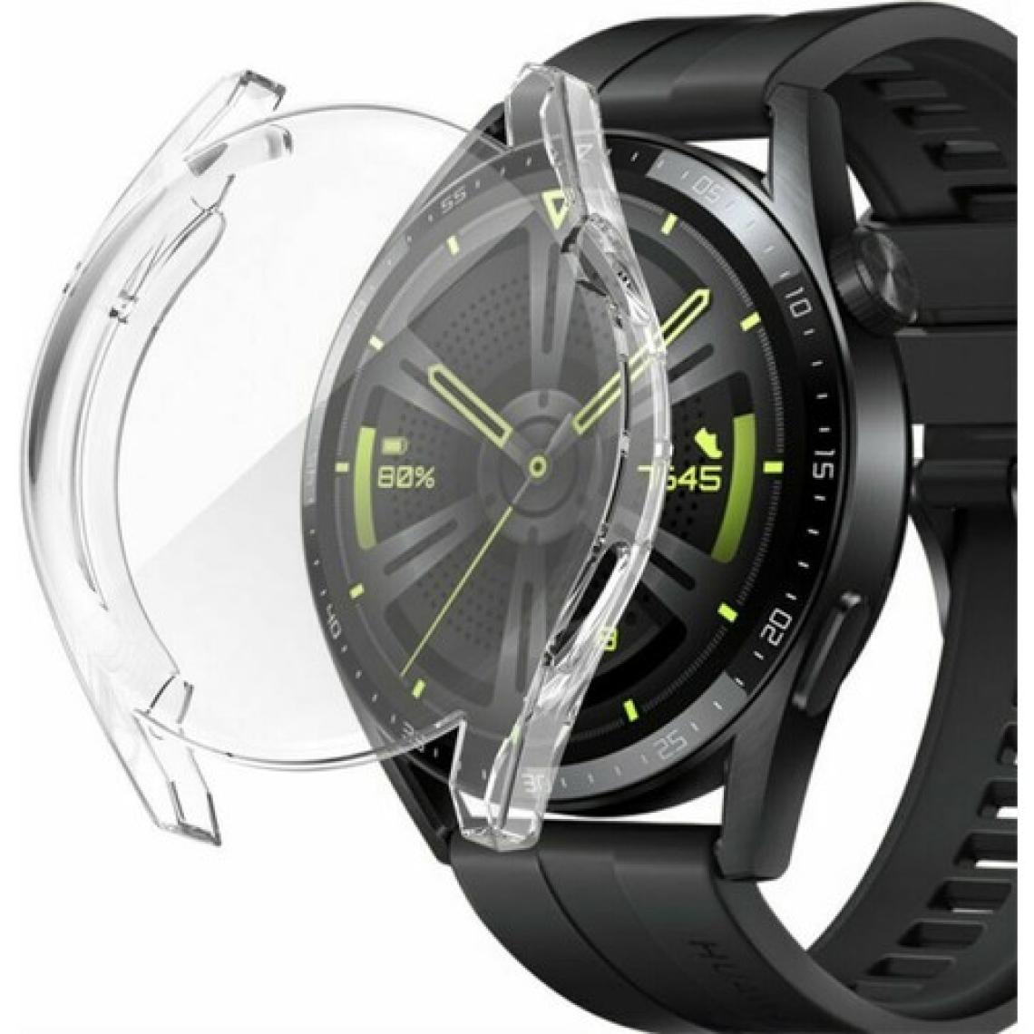 Techmaster Huawei Watch Gt3 46MM Silikon Kapak Kılıf Ekran Koruyucu