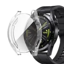Fibaks Huawei Gt3 46MM ile Uyumlu Kasa ve Ekran Koruyucu 360 Tam Koruma Silikon Kılıf