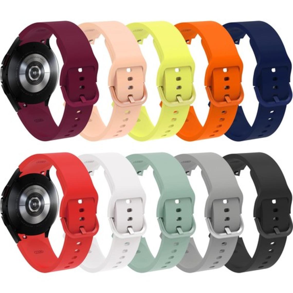 AktarMobile Samsung Galaxy Watch 4 40 / 44 mm Silikon Kordon Tam Uyumlu Pim Tasarımı Premium Spor Kayış