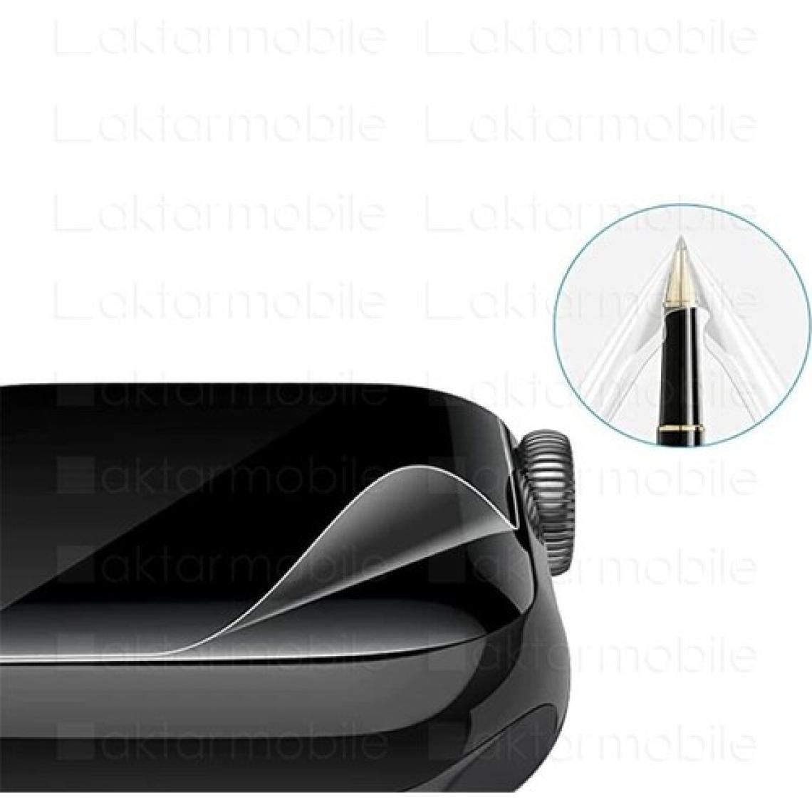 Aktarmobile Apple Watch 7 45 mm Uyumlu Ekran Koruyucu Tpu Saat Ekranı Koruma Beyaz
