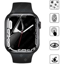 Aktarmobile Apple Watch 7 45 mm Uyumlu Ekran Koruyucu Tpu Saat Ekranı Koruma Beyaz