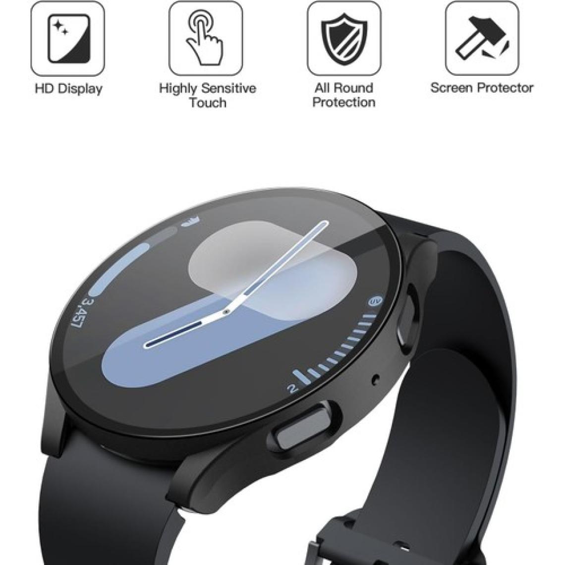 Samsung Galaxy Watch 7 40MM Uyumlu Kasa ve Ekran Koruyucu 360 Tam Koruma Kapak