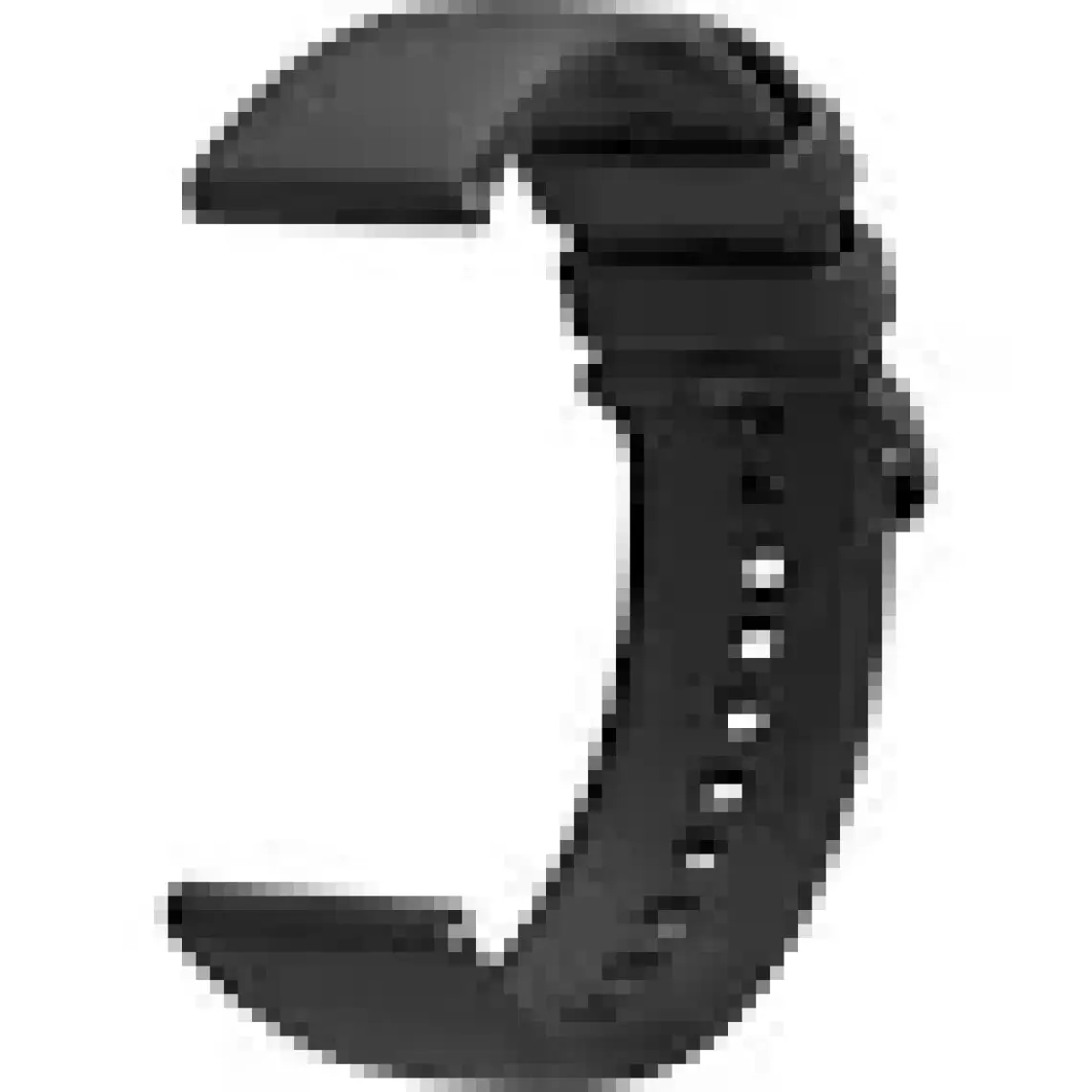 CoverZone Xiaomi Mi Watch Color Kayış Termoplastik Perforated Kordon Siyah