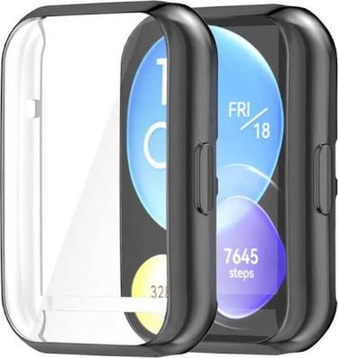 Huawei Watch Fit 2 Kasa ve Ekran Koruyucu 360 Tam Koruma Gard 02 Kılıf