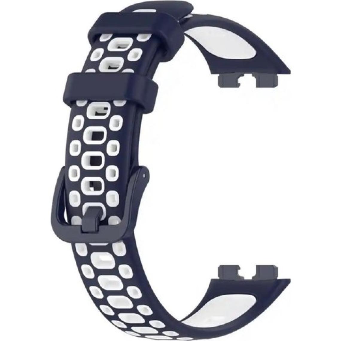 Mi7a Huawei Band 8 Kordon Delikli Çift Renk Silikon Kayış