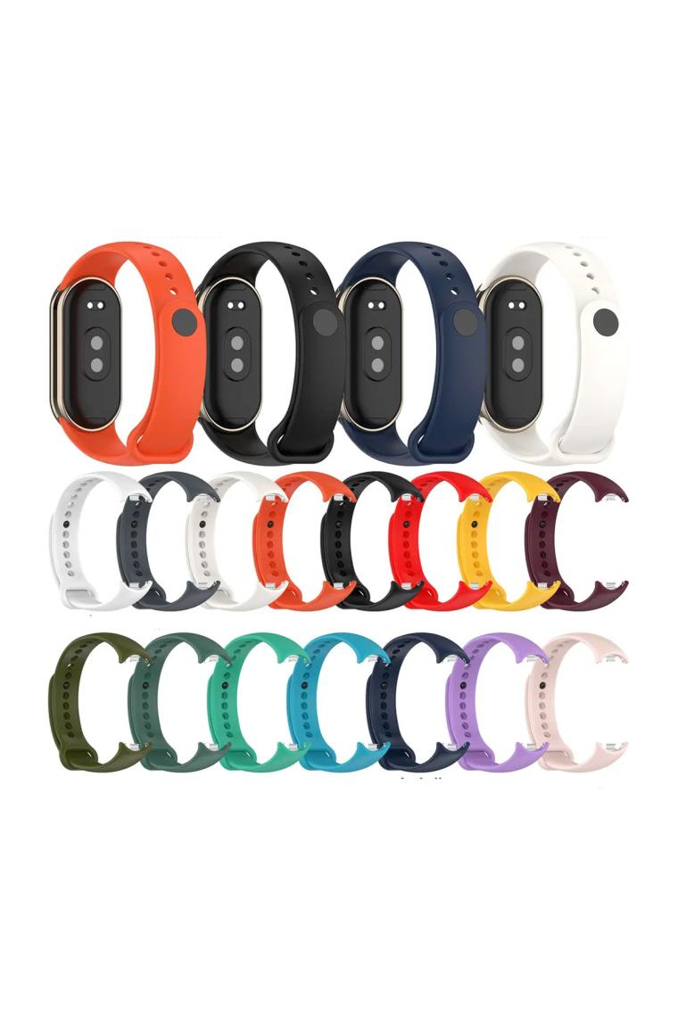 Kyver Kordon, Xiaomi Mi Band 8 ile Uyumlu Silikon Yumuşak Kayış