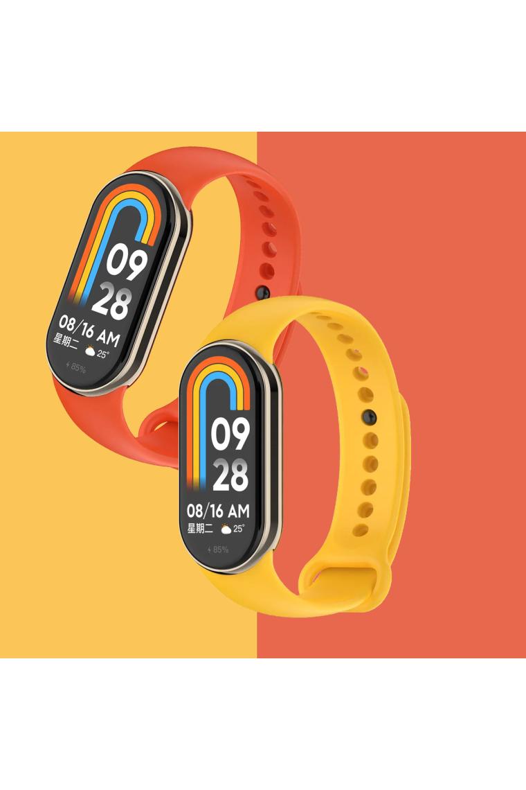 Kyver Kordon, Xiaomi Mi Band 8 ile Uyumlu Silikon Yumuşak Kayış
