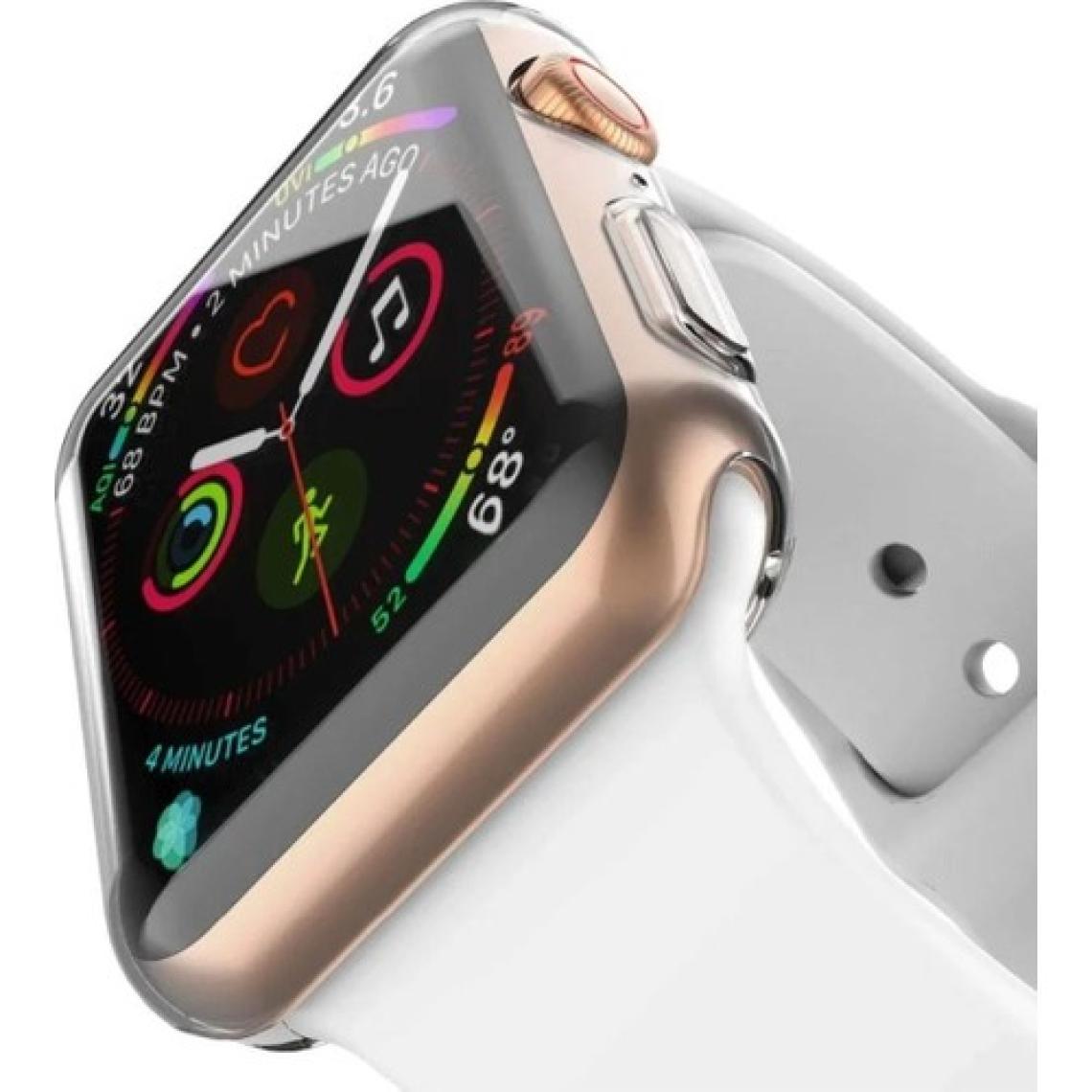 Fibaks Apple Watch Nike 40MM Kasa ve Ekran Koruyucu 360 Tam Koruma Yumuşak Silikon Kılıf