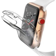 Fibaks Apple Watch Nike 40MM Kasa ve Ekran Koruyucu 360 Tam Koruma Yumuşak Silikon Kılıf