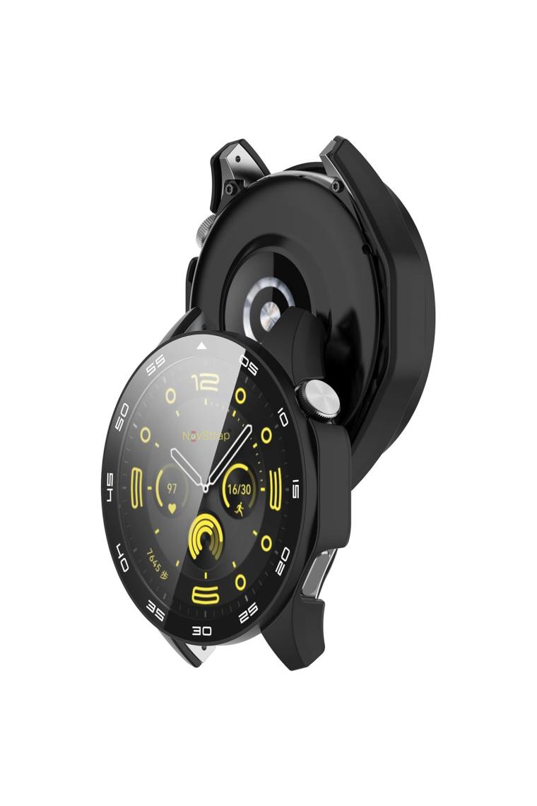 Novstrap Huawei Watch Gt4 46MM ile Uyumlu Ekran Koruyucu Temperli Cam Kasa Koruyucu Sayısal Kadranlı