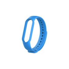 Kyver Xiaomi Mi Band 5 ve 6 Akıllı Bileklik Silikon Kordon Kayış Mavi