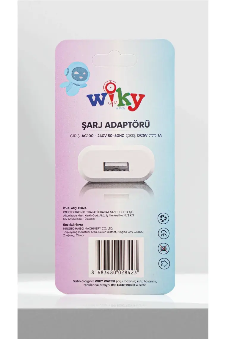 Wiky Akıllı Çocuk Saati Şarj Adaptörü