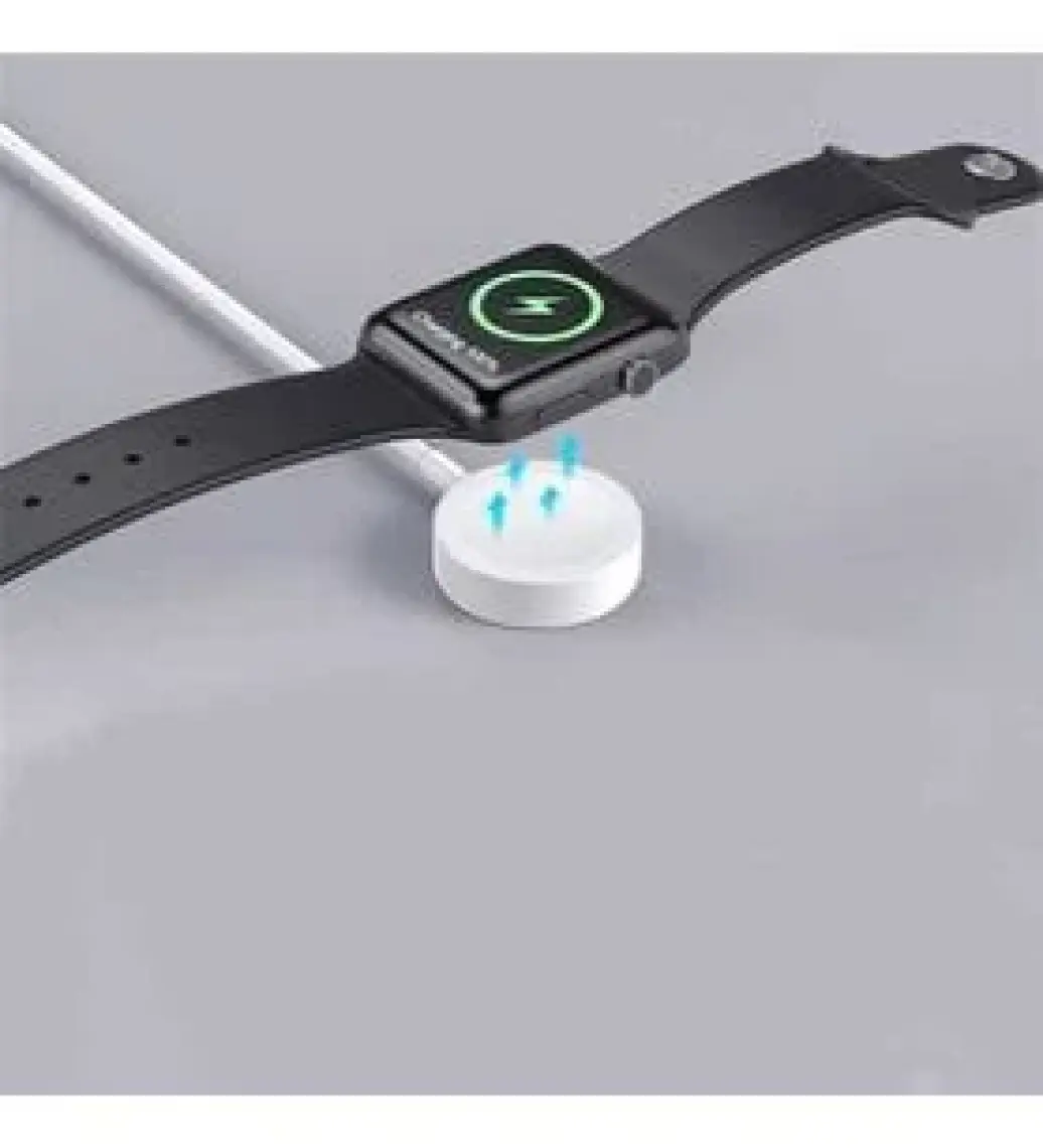Fuchsia Akıllı Saat Wireless Şarj Kablosu Type-C Bağlantılı 1m Apple Watch Se/7/6/5/4/3/2/1 Uyumlu