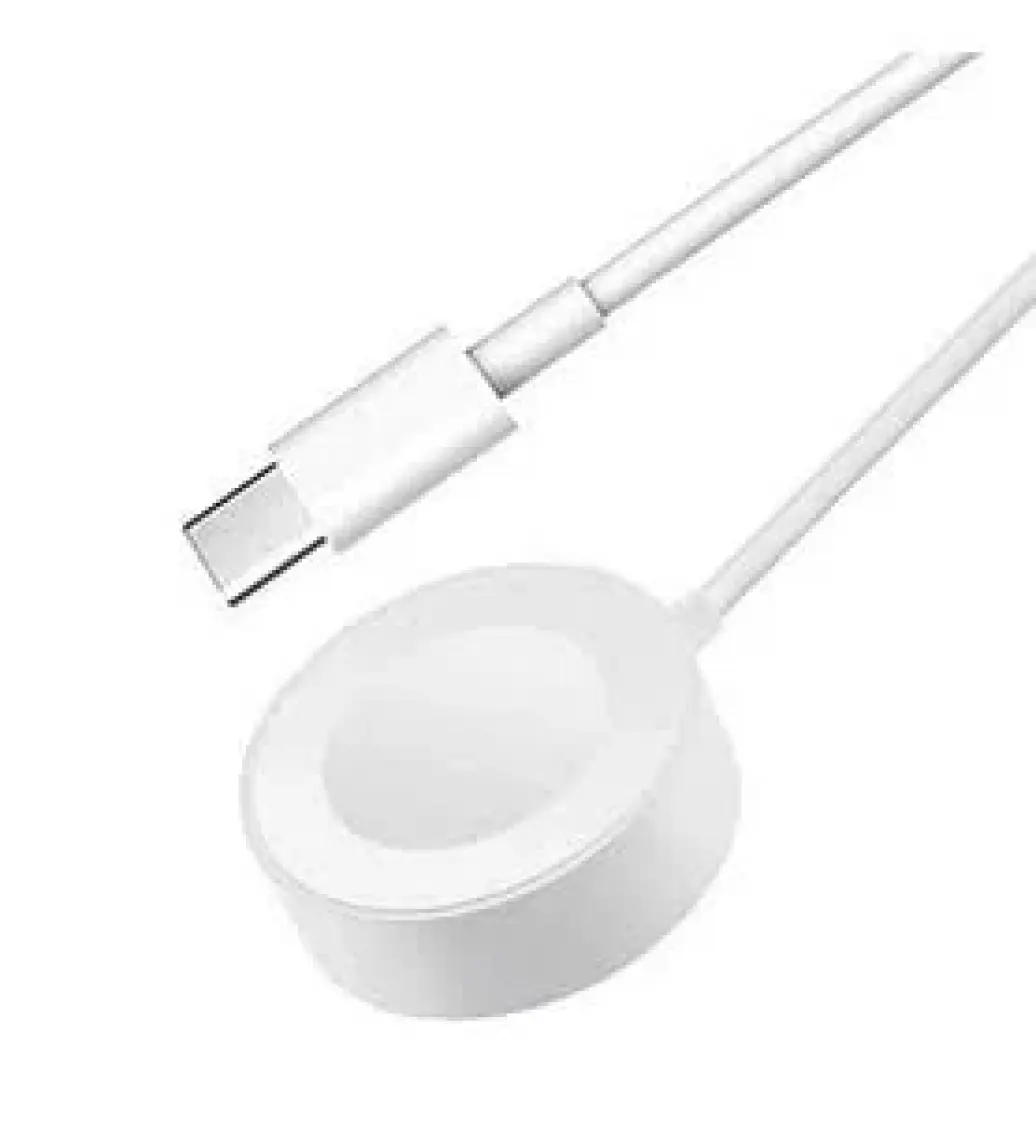 Fuchsia Akıllı Saat Wireless Şarj Kablosu Type-C Bağlantılı 1m Apple Watch Se/7/6/5/4/3/2/1 Uyumlu