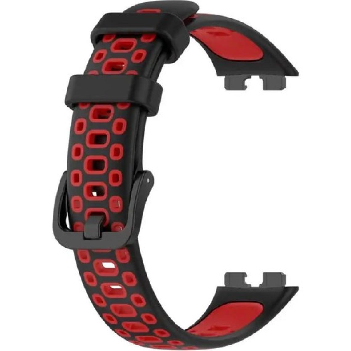 Mi7a Huawei Band 8 Kordon Delikli Çift Renk Silikon Kayış