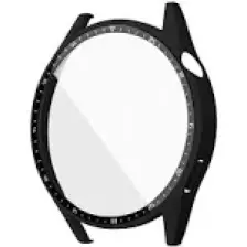 Novstrap Huawei Watch Gt3 46MM Uyumlu Ekran Koruyucu Temperli Cam ve Kasa Koruyucu Sert Pc