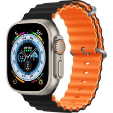 Apple Watch Uyumlu 42 mm 44 mm 45 mm 49 mm Kordon 1/2/3/4/5/6/se/7/8/ Watch Ultra Çift Renk Ocean Kordon