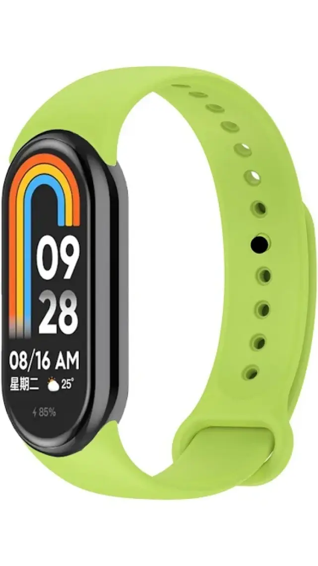 Kyver Kordon, Xiaomi Mi Band 8 ile Uyumlu Silikon Yumuşak Kayış