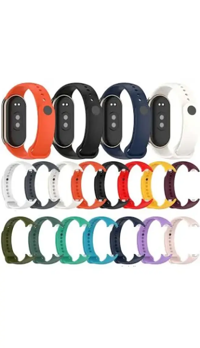 Kyver Kordon, Xiaomi Mi Band 8 ile Uyumlu Silikon Yumuşak Kayış