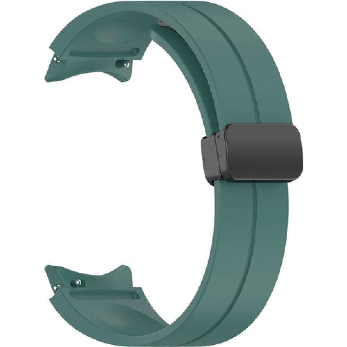 AktarMobile Samsung Galaxy Watch 5 40 44 mm Silikon Kordon Magnetik D Tokalı Spor Kayış Mıknatıslı Toka