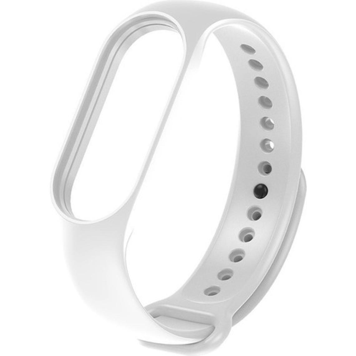 Kyver Xiaomi Mi Band 7 ile Uyumlu Silikon Kordon Beyaz