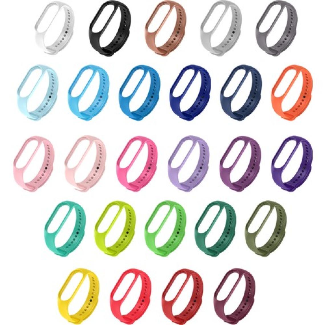 Kyver Xiaomi Mi Band 7 ile Uyumlu Silikon Kordon Beyaz
