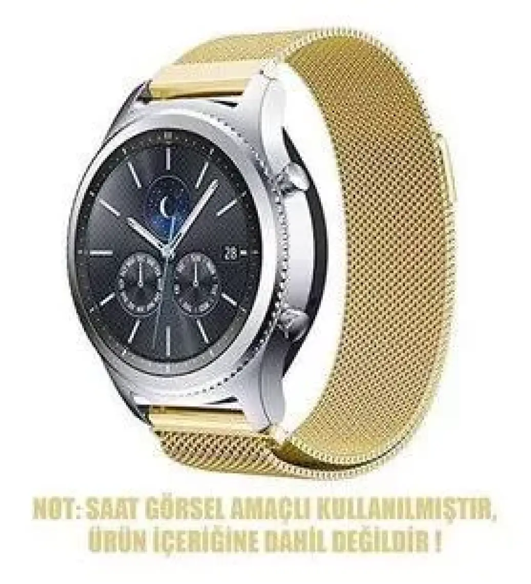 MobaxAksesuar Amazfit Gts Bip Lite S Kordon  Milano Loop Kordon Gold