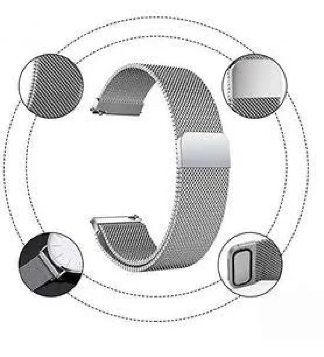 MobaxAksesuar Amazfit Gts Bip Lite S Kordon  Milano Loop Kordon Gold