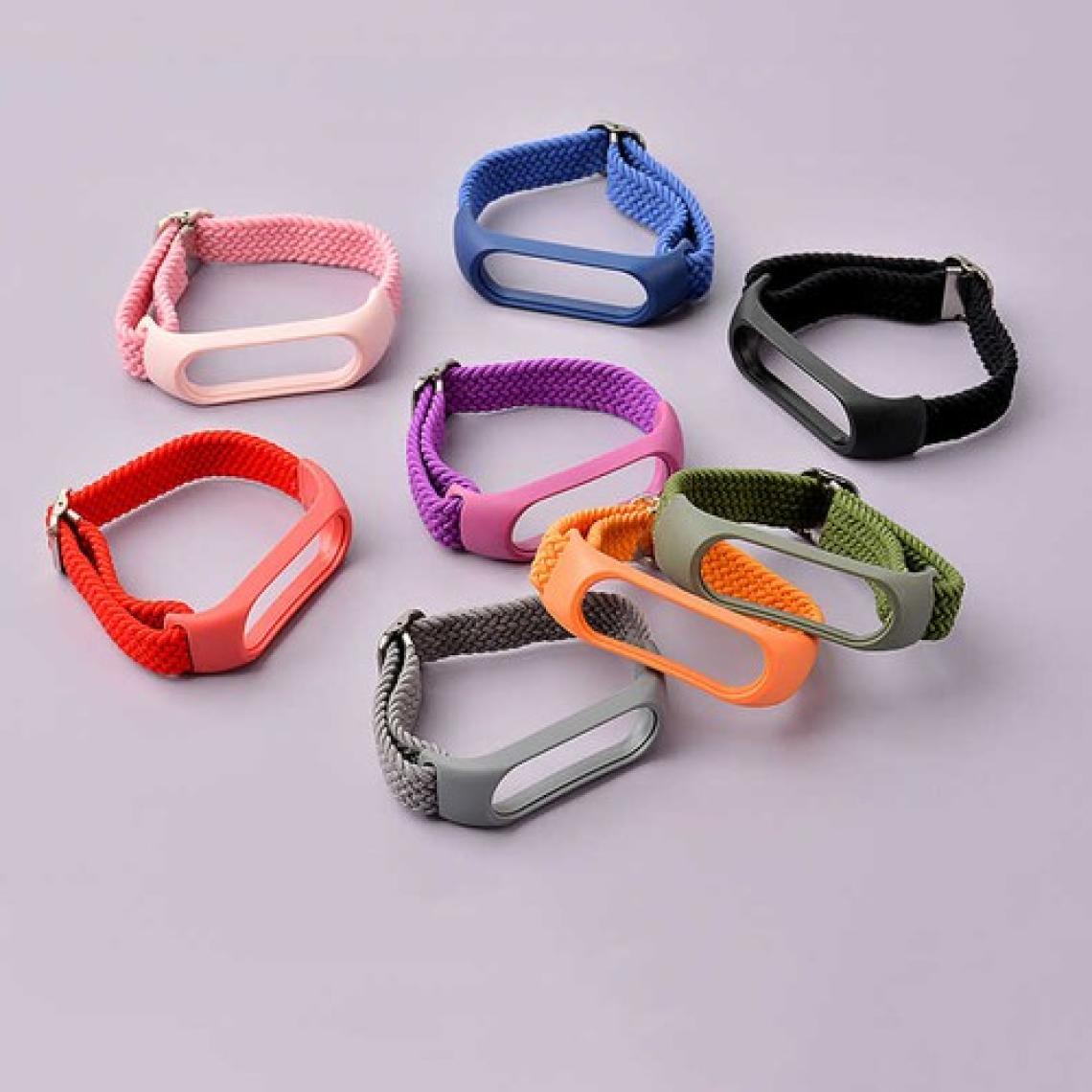 Case 4U Xiaomi Mi Band 6 / Mi Band 5 / Mi Band 4 / Mi Band 3 Akıllı Bileklik Hasır Örgü Suya Dayanıklı Kordon Kayış KRD-49 - Yeşil