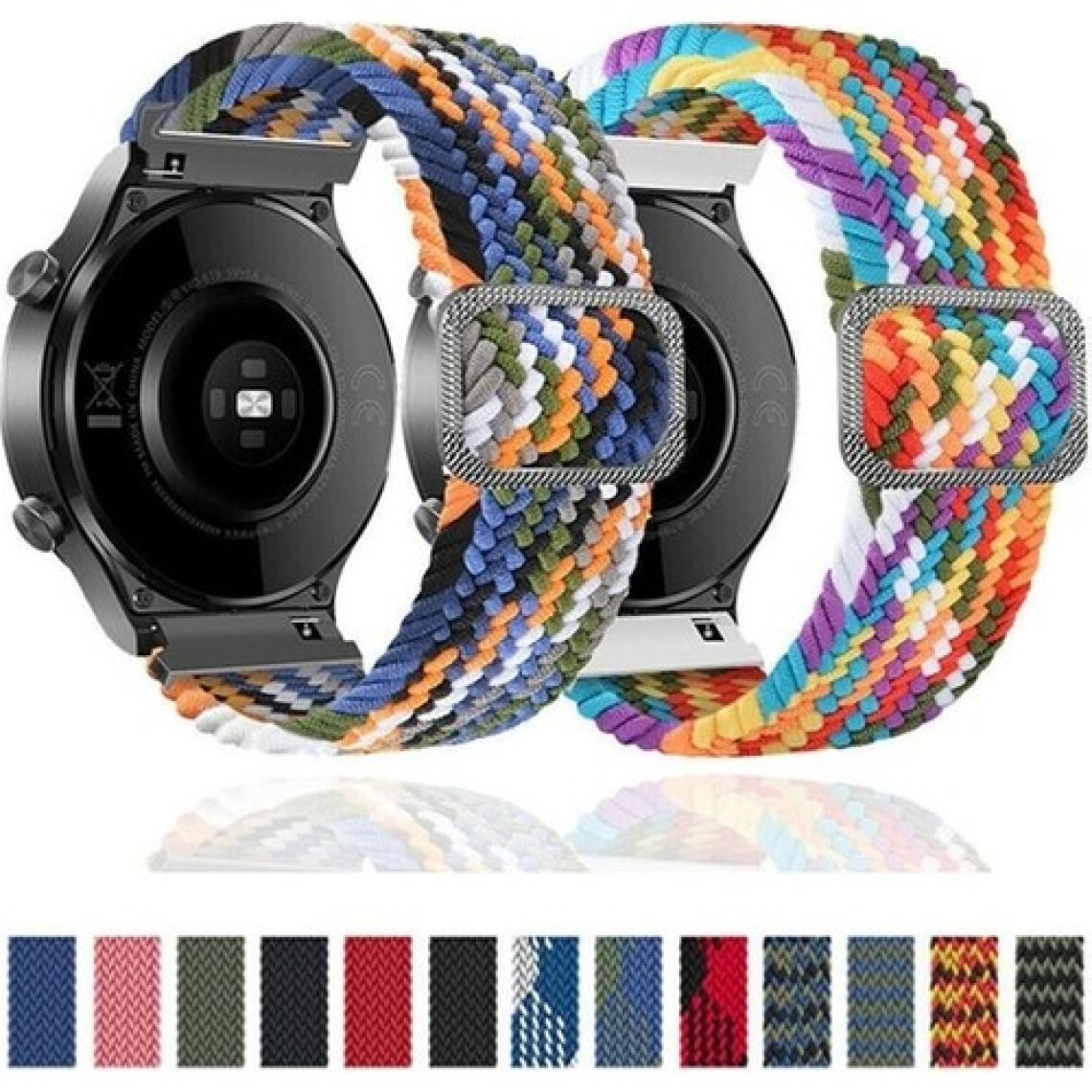 Huawei Watch 3 Gt Gt2 GT2E Gt2 Gt3 Pro 46MM Uyumlu Kordon Örgü Tokalı Kordon