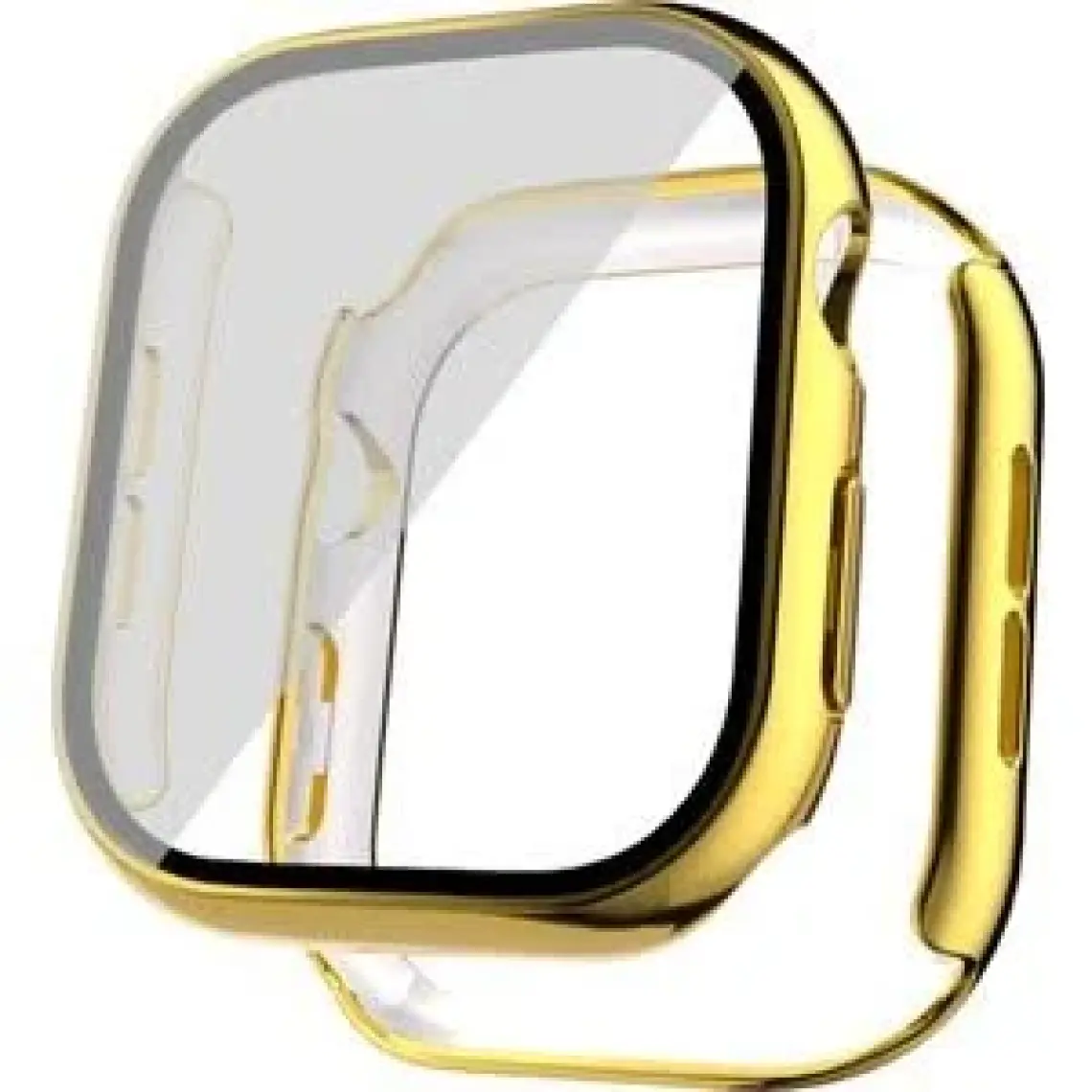 Kip GSM Apple Watch 10 46MM Sert Pc Kasa Electroplated Çerçeveli Ekran Koruyucu - Watch Gard 36 ile Üst Düzey Koruma
