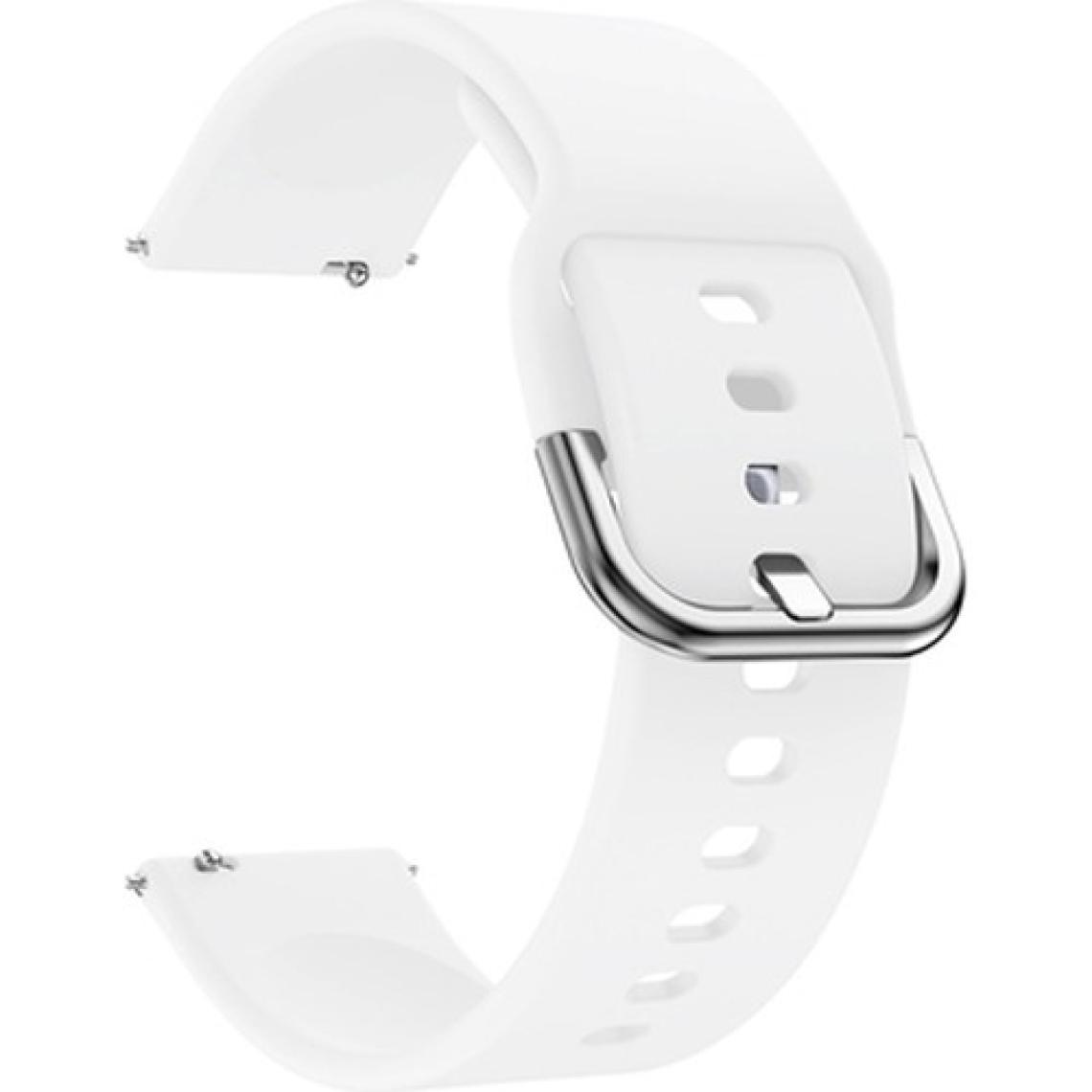 Kyver Xiaomi Watch S1 ve S1 Active Silikon Kordon 22 mm Uyumlu (Beyaz)