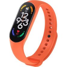 Kyver Xiaomi Mi Band 7 ile Uyumlu Silikon Kordon Turuncu