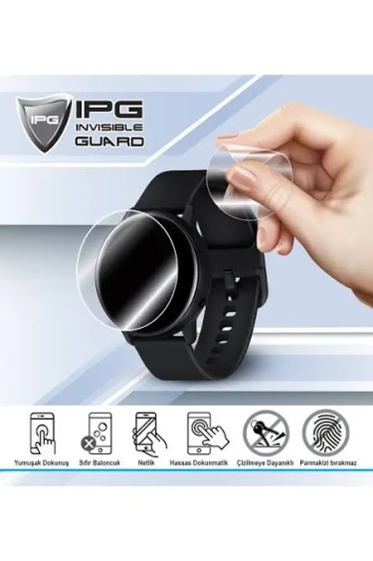Ipg Apple Watch Seri 7 45MM ile Uyumlu Ekran Koruyucu 2 Adet