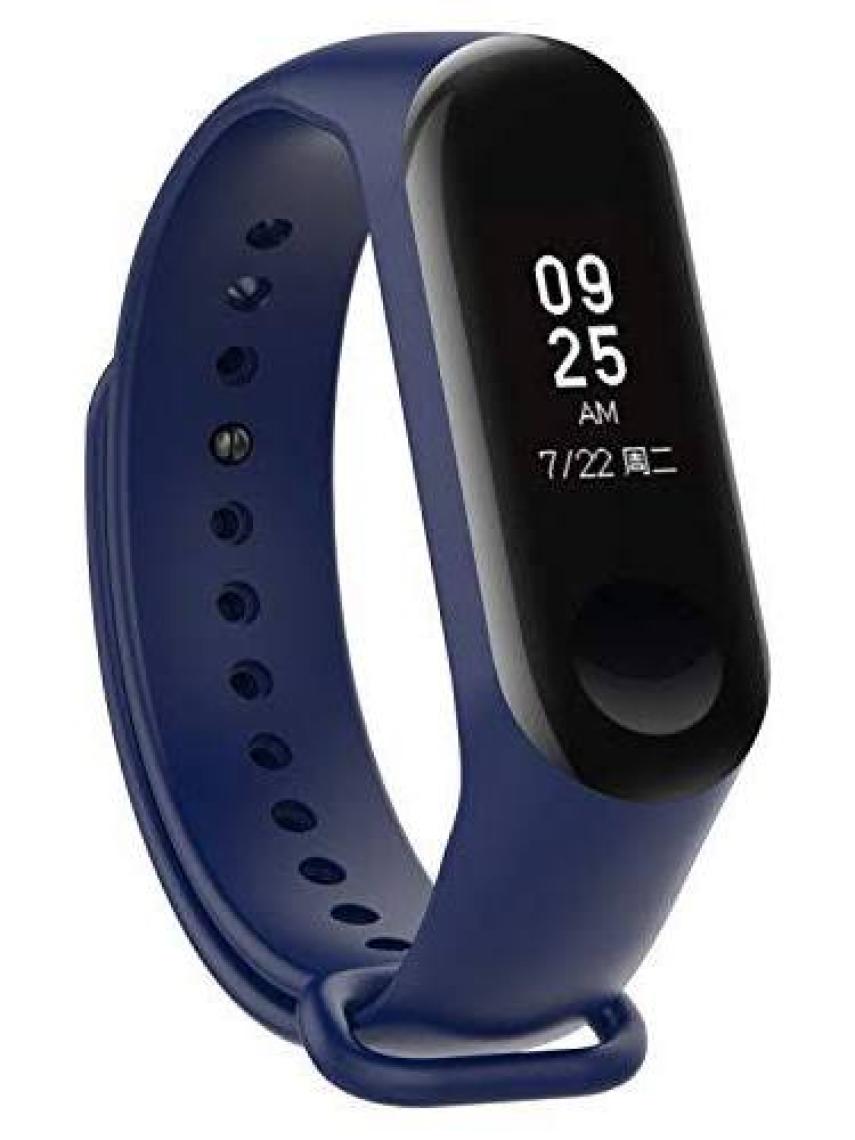 Kyver  Mi Band 3 - Mi Band 4 Akıllı Bileklik Kordon Kayış Lacivert