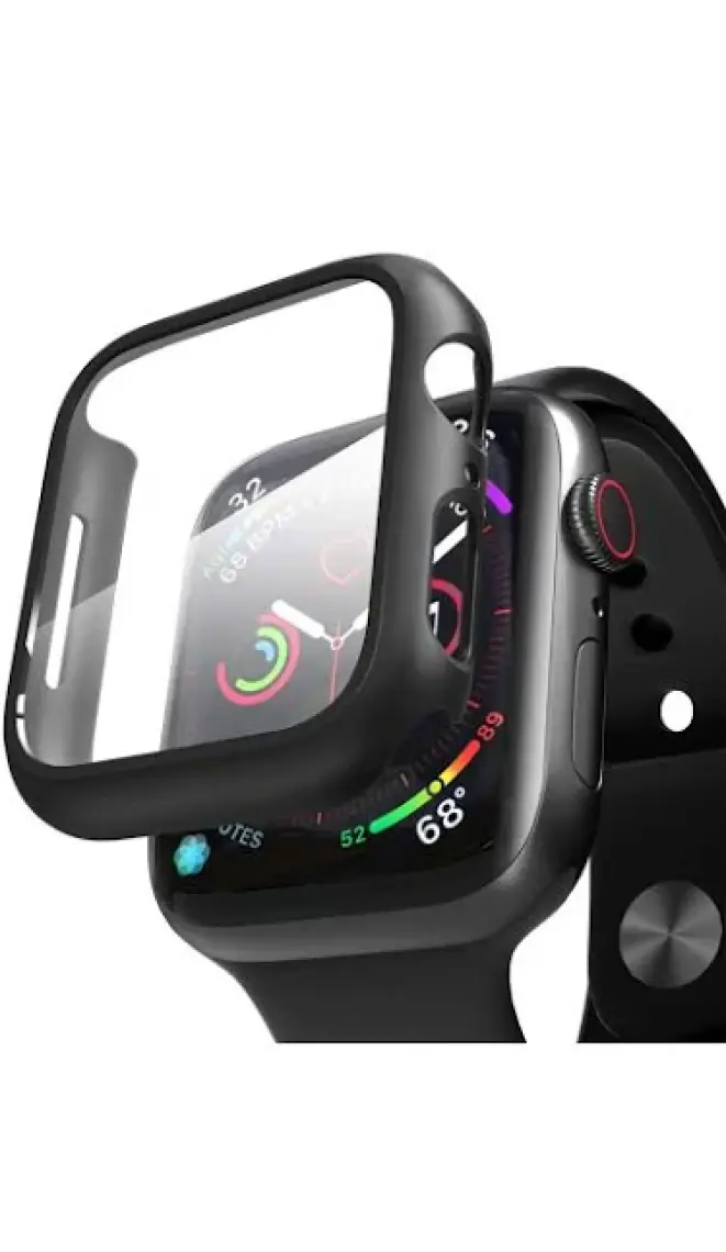 Microsonic Apple Watch Series 10 42MM Kılıf Matte Premium Slim Watchband Siyah